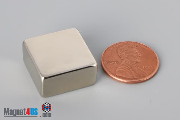 3/4" x 3/4" x 3/8" N45 Neodymium Block Magnet