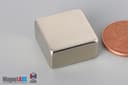 3/4" x 3/4" x 3/8" N45 Neodymium Block Magnet - photo 3