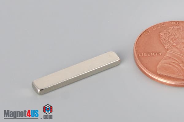 3/4" x 1/8" x 1/16" N40 Neodymium Block Magnet - photo 3