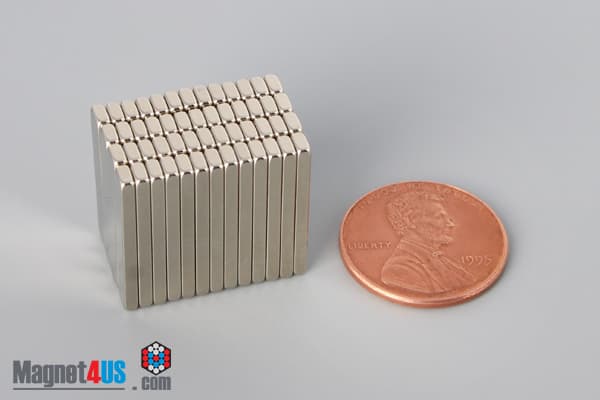 3/4" x 1/8" x 1/16" N40 Neodymium Block Magnet - photo 5
