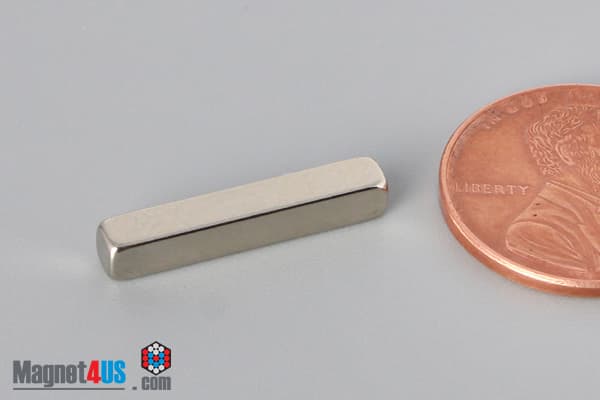 3/4" x 1/8" x 1/8" N45 Neodymium Block Magnet - photo 3