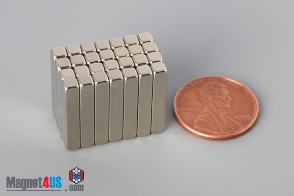 3/4" x 1/8" x 1/8" N45 Neodymium Block Magnet - photo 5