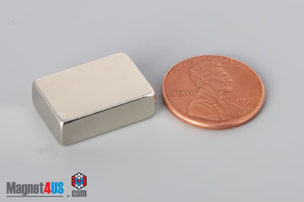 3/4" x 1/4" x 1/2" N45 Neodymium Block Magnet