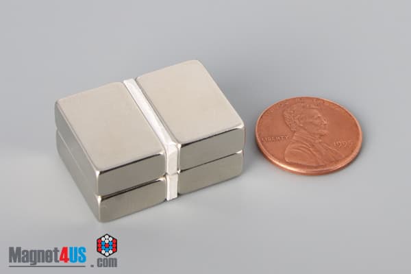 3/4" x 1/4" x 1/2" N45 Neodymium Block Magnet - photo 5