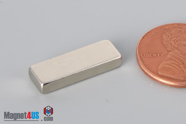 3/4" x 1/4" x 1/8" N40 Neodymium Block Magnet - photo 4
