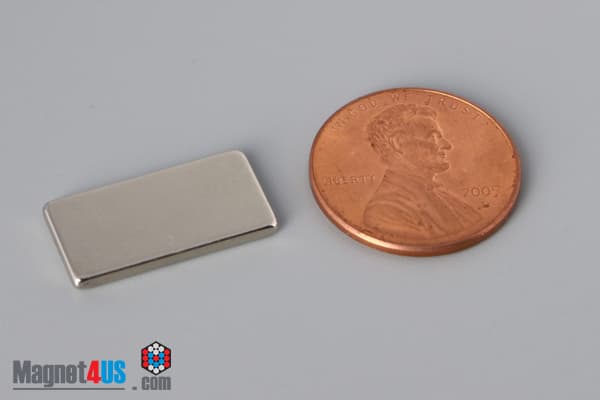 3/4" x 3/8" x 1/16" N52 Neodymium Block Magnet