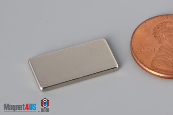 3/4" x 3/8" x 1/16" N52 Neodymium Block Magnet - photo 3