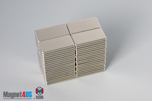 3/4" x 3/8" x 1/16" N52 Neodymium Block Magnet - photo 4