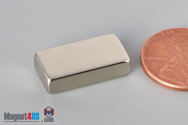 3/4" x 3/8" x 3/16" N45 Neodymium Block Magnet - photo 3
