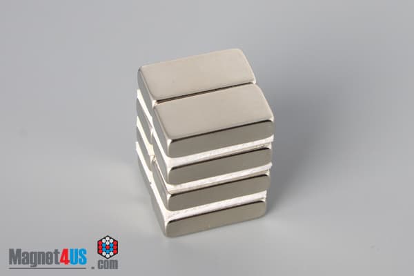 3/4" x 3/8" x 3/16" N45 Neodymium Block Magnet - photo 4