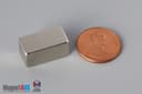 3/4" x 3/8" x 3/8" N45 Neodymium Block Magnet - photo 1