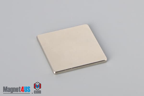 7/8" x 7/8" x 1/16" N45 Neodymium Block Magnet - photo 2