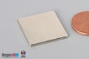 7/8" x 7/8" x 1/16" N45 Neodymium Block Magnet - photo 3