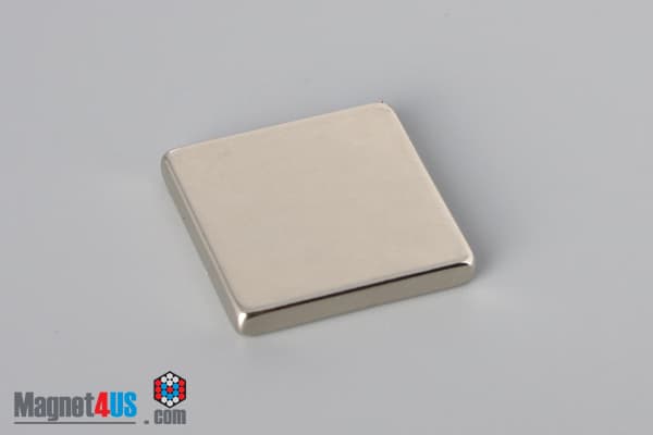 7/8" x 7/8" x 1/8" N45 Neodymium Block Magnet - photo 2