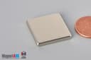 7/8" x 7/8" x 1/8" N45 Neodymium Block Magnet - photo 3