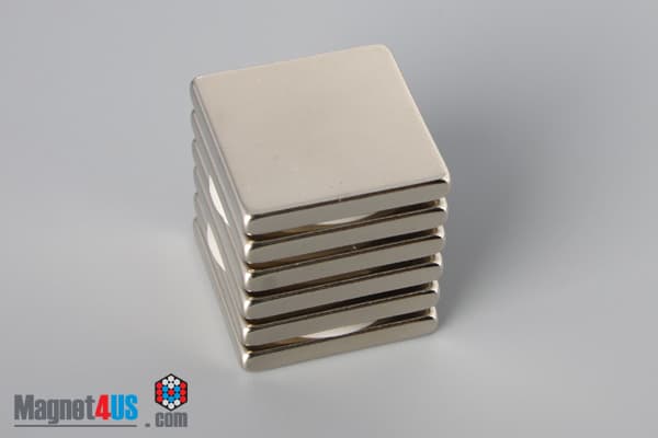 7/8" x 7/8" x 1/8" N45 Neodymium Block Magnet - photo 4