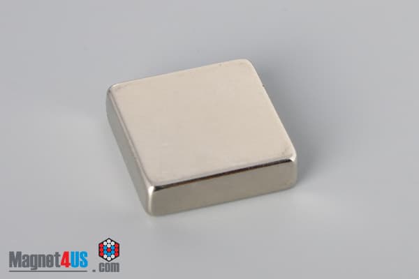 7/8" x 7/8" x 1/4" N45 Neodymium Block Magnet - photo 2