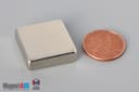 7/8" x 7/8" x 1/4" N45 Neodymium Block Magnet - photo 1