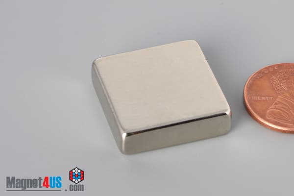 7/8" x 7/8" x 1/4" N45 Neodymium Block Magnet - photo 3