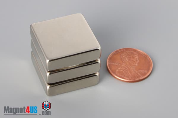 7/8" x 7/8" x 1/4" N45 Neodymium Block Magnet - photo 5