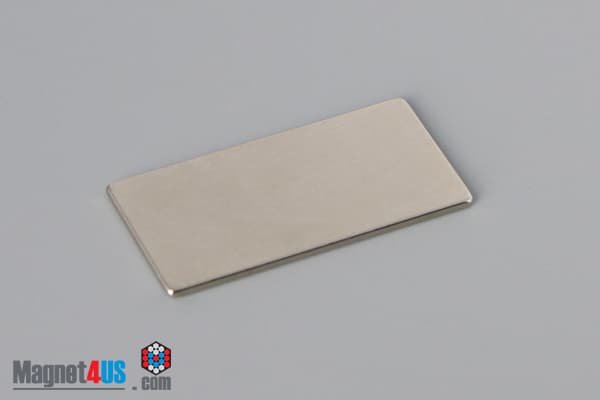 1" x 1/2" x 1/32" N45 Neodymium Block Magnet - photo 2