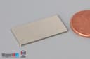 1" x 1/2" x 1/32" N45 Neodymium Block Magnet - photo 3