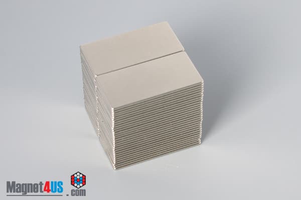 1" x 1/2" x 1/32" N45 Neodymium Block Magnet - photo 4