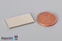 1" x 1/2" x 1/16" N52 Neodymium Block Magnet - photo 1