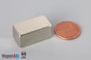 1" x 1/2" x 1/2" N52 Neodymium Block Magnet - photo 1