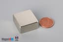 1" x 1/2" x 1" N45 Neodymium Block Magnet - photo 1
