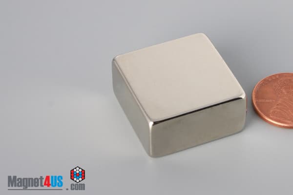 1" x 1/2" x 1" N45 Neodymium Block Magnet - photo 3