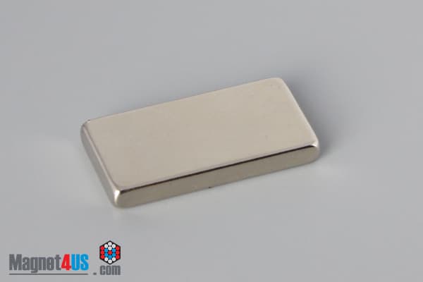 1" x 1/2" x 1/8" N40 Neodymium Block Magnet - photo 2