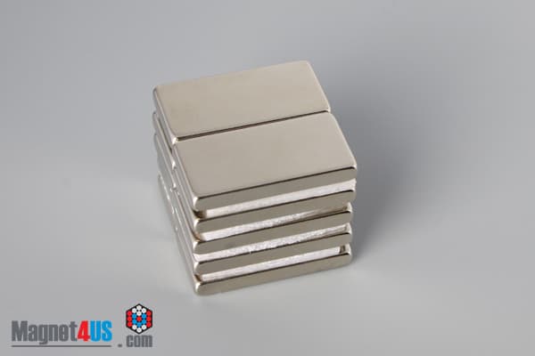 1" x 1/2" x 1/8" N40 Neodymium Block Magnet - photo 4
