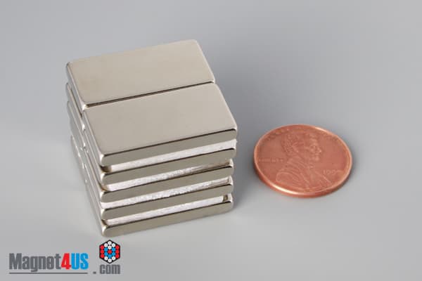 1" x 1/2" x 1/8" N40 Neodymium Block Magnet - photo 5