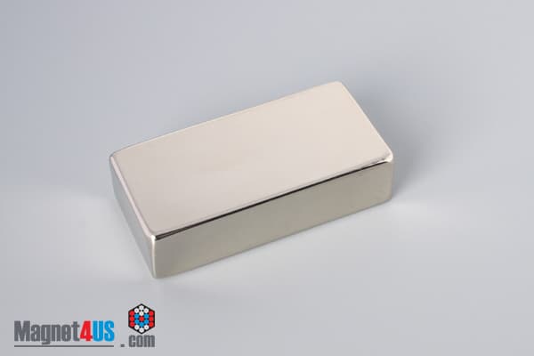 1" x 1/2" x 2" N40 Neodymium Block Magnet - photo 2