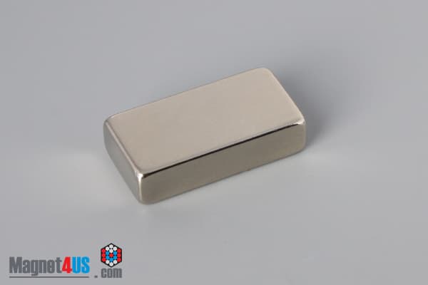 1" x 1/2" x 1/4" N40 Neodymium Block Magnet - photo 2