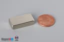 1" x 1/2" x 1/4" N40 Neodymium Block Magnet - photo 1