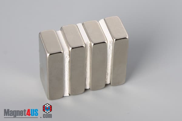 1" x 1/2" x 1/4" N40 Neodymium Block Magnet - photo 4