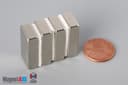 1" x 1/2" x 1/4" N40 Neodymium Block Magnet - photo 5