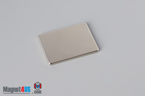 1" x 3/4" x 1/16" N40 Neodymium Block Magnet - photo 2