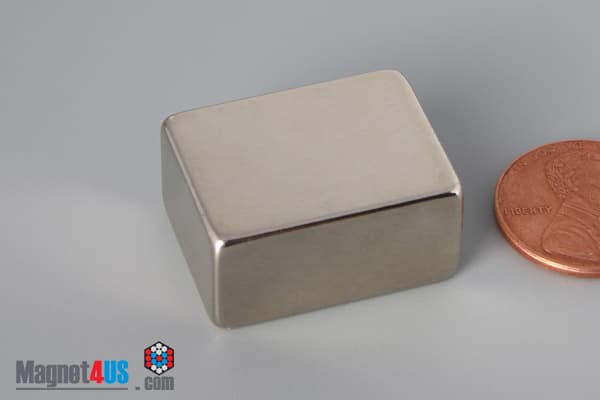 1" x 3/4" x 1/2" N52 Neodymium Block Magnet - photo 3