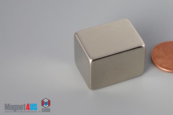 1" x 3/4" x 3/4" N45 Neodymium Block Magnet - photo 3