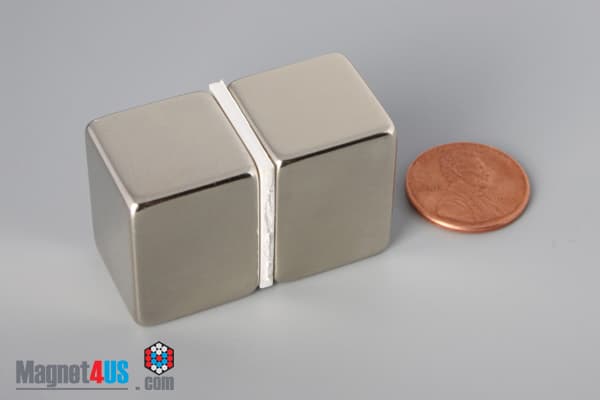 1" x 3/4" x 3/4" N45 Neodymium Block Magnet - photo 5