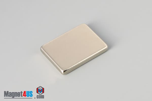 1" x 3/4" x 1/8" N45 Neodymium Block Magnet - photo 2