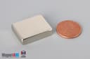 1" x 3/4" x 1/4" N45 Neodymium Block Magnet - photo 1