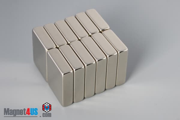 1" x 3/4" x 1/4" N45 Neodymium Block Magnet - photo 5