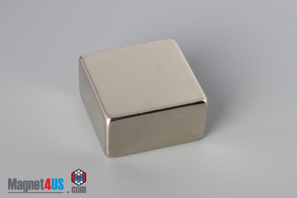 1" x 1" x 1/2" N52 Neodymium Block Magnet - photo 2
