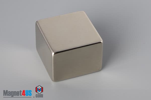 1" x 1" x 3/4" N45 Neodymium Block Magnet - photo 2