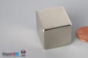 1" x 1" x 1" N45 Neodymium Block Magnet - photo 3