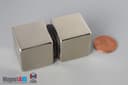 1" x 1" x 1" N45 Neodymium Block Magnet - photo 5
